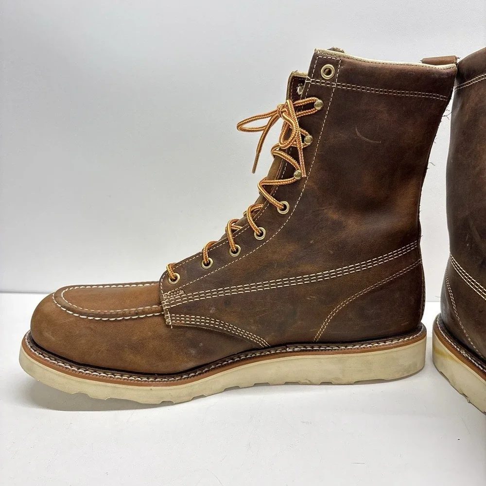 Thorogood Men's American Heritage Steel Toe Work Boot Size 14 EE Crazy Horse USA